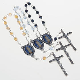 Decade glass beads rosary, Our Lady
