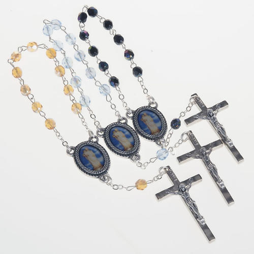 Decade glass beads rosary, Our Lady 1