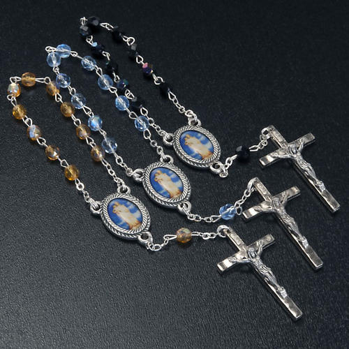 Decade glass beads rosary, Our Lady 3