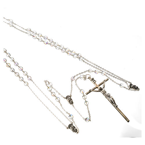 Wedding rosaries, crystal-like brads 8mm 2