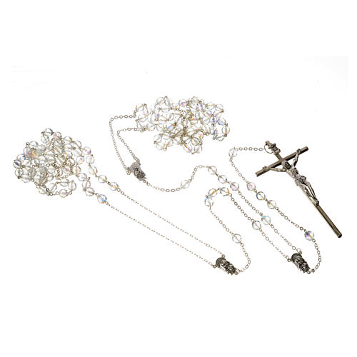 Wedding rosaries, crystal-like brads 8mm 3