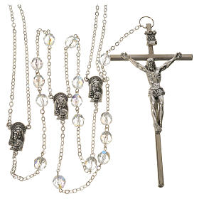 Wedding rosaries, crystal-like brads 8mm