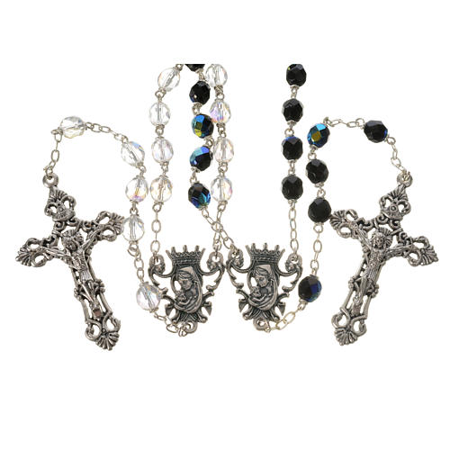 Wedding rosary beads, glass grains 7mm 1