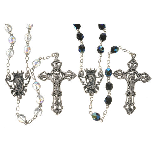 Wedding rosary beads, glass grains 7mm 2