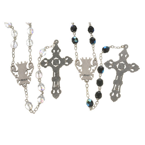 Wedding rosary beads, glass grains 7mm 3