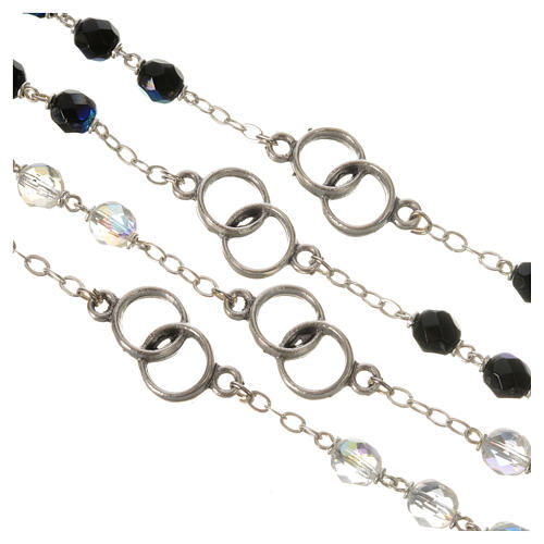 Wedding rosary beads, glass grains 7mm 4