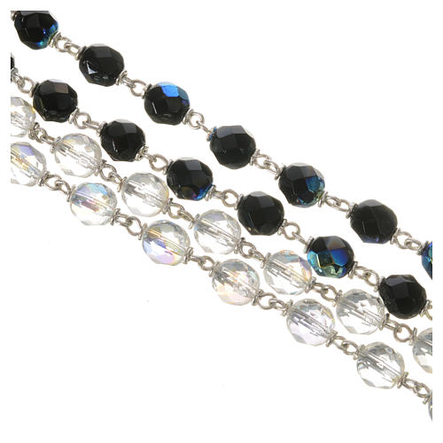 Wedding rosary beads, glass grains 7mm 5