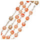 STOCK Rosary beads in glass 6mm and coral coloured crystal s3