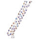 STOCK Rosary opalescent white glass, hand setting s3