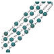 Rosary beads in turquoise glass, 6mm s3
