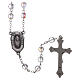 Glass rosary Our Lady of Lourdes with Lourdes water 4x3 mm grains s2