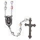 Glass rosary Our Lady of Lourdes water 4x3 mm s2