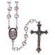 Glass rosary Our Lady of Lourdes 4 mm crystal color s2