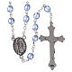 Glass rosary Our Lady of Lourdes 4 mm transparent s2