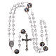 Rosary in glass Our Lady of Lourdes 4x4 mm grains s4