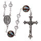 Glass rosary Our Lady of Lourdes 4 mm crystal s1