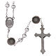 Glass rosary Our Lady of Lourdes 4 mm crystal s2