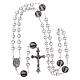 Glass rosary Our Lady of Lourdes 4 mm crystal s4