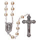Glass rosary Our Lady of Lourdes water 5 mm white s1