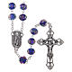 Glass rosary 7 mm blue s1