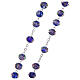Glass rosary 7 mm blue s3
