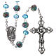 Glass rosary 7 mm light blue s1