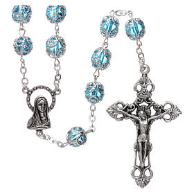 Glass rosary 7 mm water color