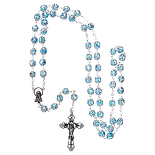 Glass rosary 7 mm water color 4