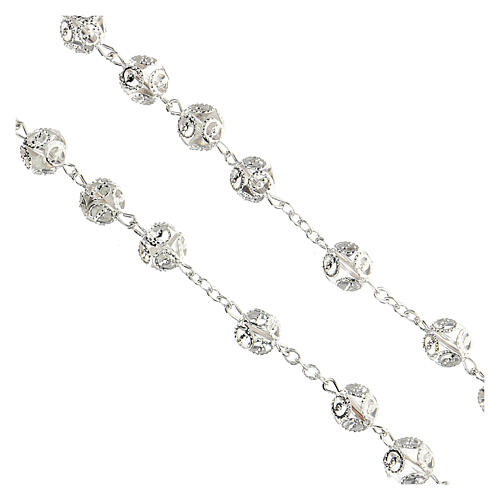 Glass rosary 7 mm crystal 3