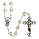 Glass rosary 7 mm crystal s1