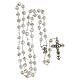 Glass rosary 7 mm crystal s4