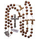 Franciscan rosary of olive wood 5 mm s4