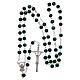 Rosary round green glass 6 mm s4