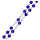 Rosary blue semi-crystal round beads 6 mm s3