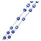 Glass rosary round blue beads 5 mm s3