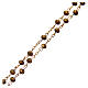 Glass rosary faceted golden beads 6 mm s3