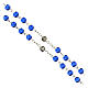 Blue glass rosary 3 mm s3