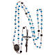 Rosario vidrio azul 3 mm s4