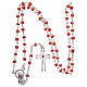 Rosary in striped glass 5 mm s4