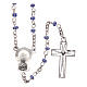 Striped glass rosary 3 mm s2