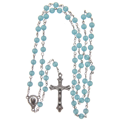 Rosary round glass beads 6 mm 4
