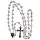 Rosary in white faceted crystal with 8mm beads s4