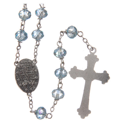 Rosary in faceted crystal with 8mm beads 2