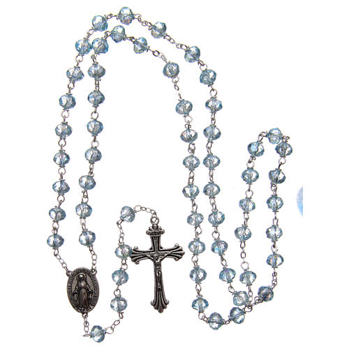 Rosary in faceted crystal with 8mm beads 4