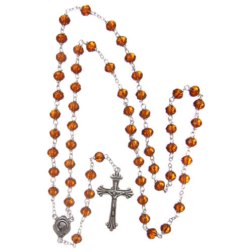 Rosary in faceted crystal with 8mm beads 4