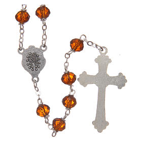 Rosari cristallo: Rosario cristallo sfaccettato con grani 8 mm