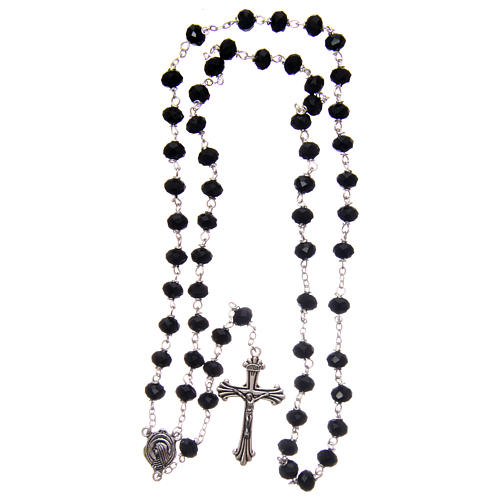 Faceted crystal rosary with 8mm beads 4
