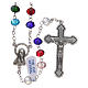 Rosary in glass, multicolour 5 mm beads s1