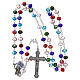 Rosary multicolored semi-crystal beads 5 mm s4