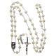 Rosary in genuine Mother of Pearl, round 6 mm beads s4